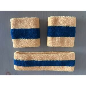 NWOT 70s Style Headband and Matching Wristbands - Sweatbands